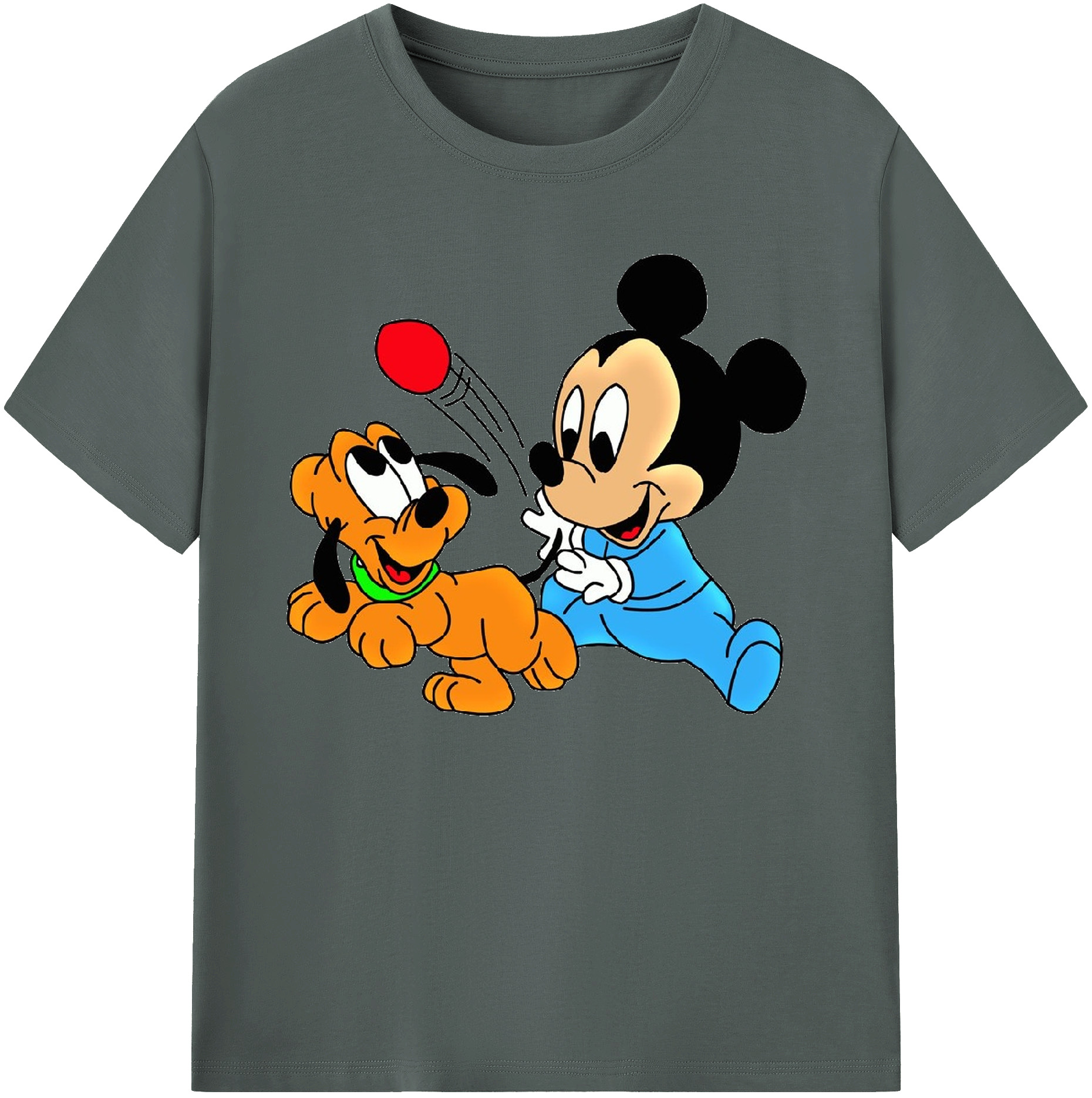 （画像用） ミッキーマウス Mickey Mouse 綿100％ メンズ半袖Tシャツ｜肌触りやわらか＆通気性